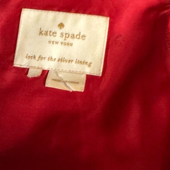 Kate Spade Red Retro Inspired Fit & Flare Pleated Sleeveless Dress Size 6 - Picture 8 of 12
